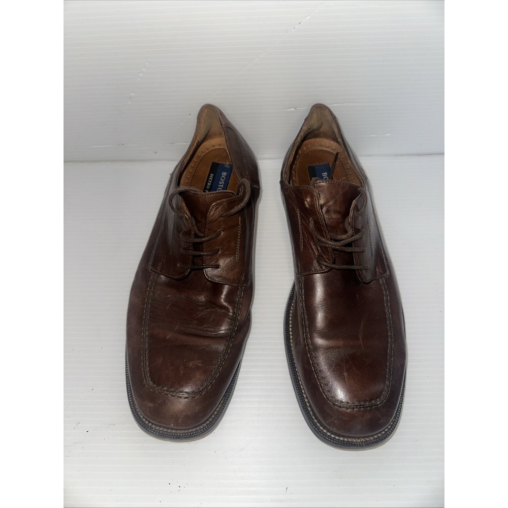 Bostonian Brown Leather Men's Mashpee Dress Shoes - Size 10M Made In Italy